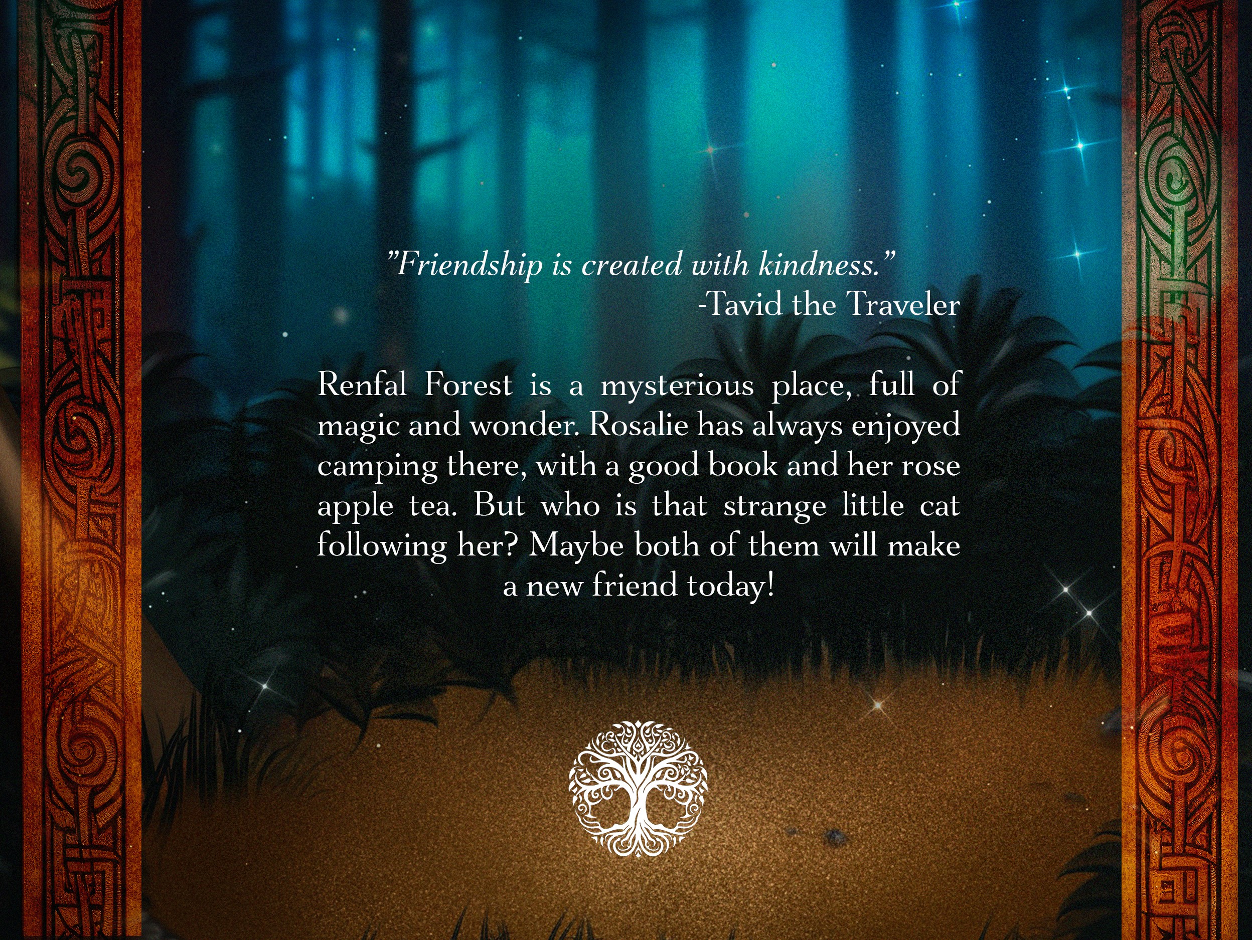 Adventures Book One: Friends - Back Cover Art
