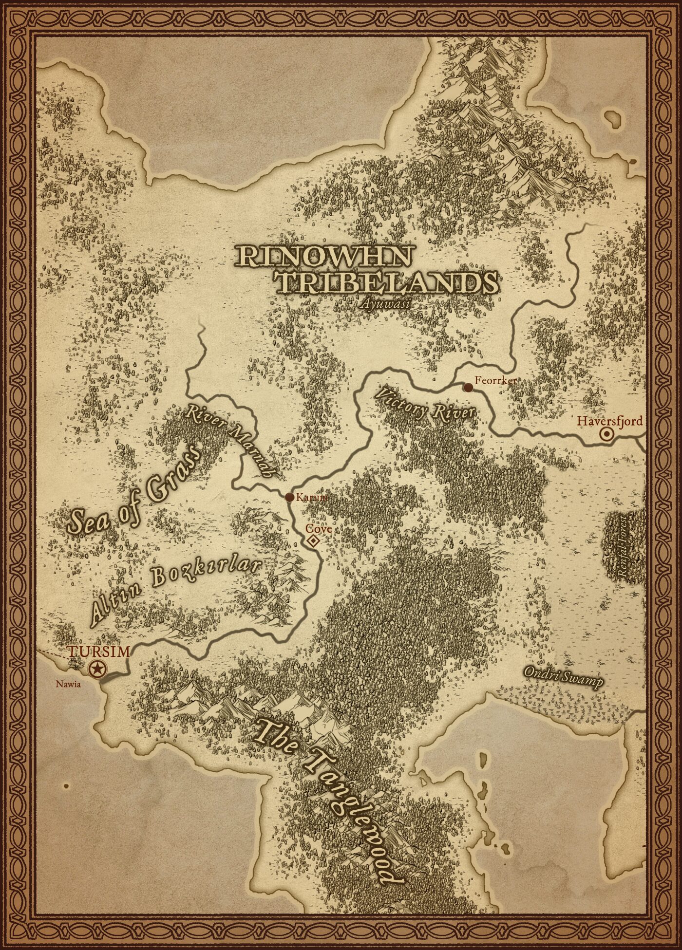 Map of Victory River